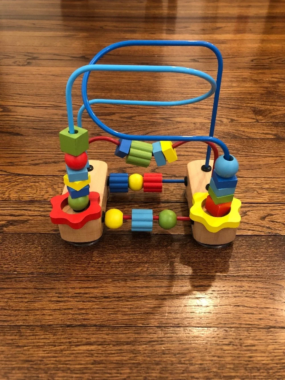 Wooden Bead Maze Educational Toy with Suction Cups